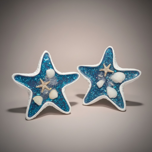 Starfish candle concrete