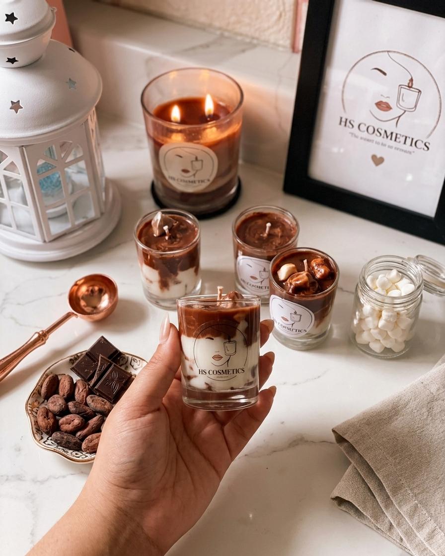 Mini ice coffee candle