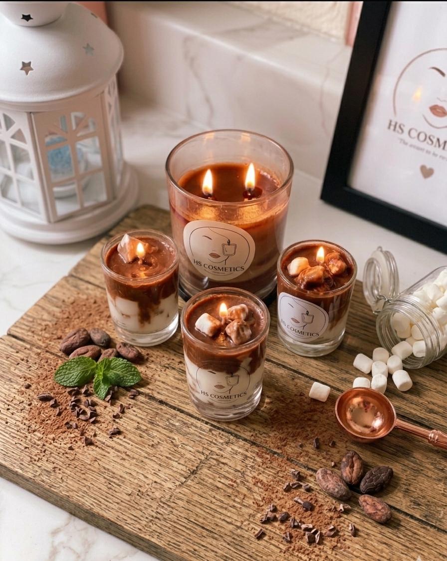 Mini ice coffee candle